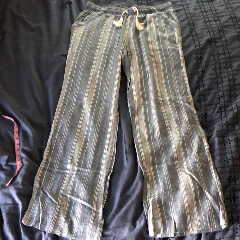 Cute blue and white drawstring pants